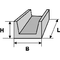 Лотковые элементы каналов ЛК 75.60.45-3