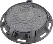 Люк чугунный ЛЧ-ТМР-(К,В,Д,ТС)компл. с откидной крышкой на замке и пазом